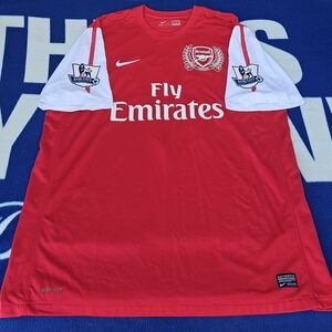 Men's ARSENAL NIKE 2011/2012 FOOTBALL HOME JERSEY #17 ALEX SONG SIZE 2XL
